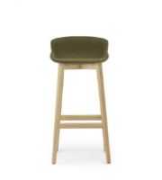 Billede af Normann Copenhagen Hyg Barstol Frontpolstret SH: 75 cm - Interfuse/Eg