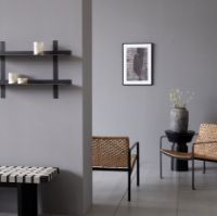 Billede af House Doctor Nanded Sidebord D: 40 cm - Sort Antik