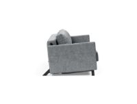 Billede af Innovation Living Cubed Sovesofa m. Armlæn L: 160 cm - Twist Granite/Mat Sort