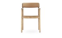 Billede af Normann Copenhagen Timb Armstol SH: 46 cm - Polstret Tan / Camel