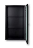 Billede af Ferm Living Haze Wall Cabinet 60x35cm - Reeded Glass/Black