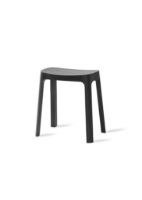 Billede af Please Wait to be Seated Crofton Stool H: 45 cm - Black Nordic Pine