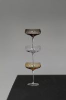 Billede af Louise Roe Crystal Champagne Coupe H: 15,5 cm - Smoke 