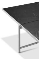 Billede af HANDVÄRK FURNITURE  Coffee Table 90 Jubilæumsudgave L: 96 cm - Stainless Steel / Black Marble