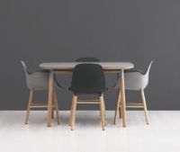 Billede af Normann Copenhagen Form Spisebord 120x120cm - Hvid/Eg