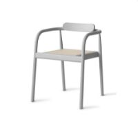 Billede af Please Wait To Be Seated Ahm Chair SH: 46,5 cm - Ash Grey/Cane 
