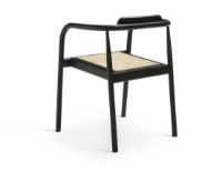 Billede af Please Wait To Be Seated Ahm Chair SH: 46,5 cm - Black/Cane