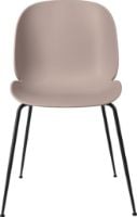 Billede af GUBI Beetle Dining Chair Conic Base 4 stk - Black Matt Base/Sweet Pink Shell