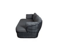Billede af Cane-line Outdoor Basket 2 pers. Sofa inkl. hynder L: 201 cm - Graphite/Grey