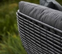 Billede af Cane-line Outdoor Basket 2 pers. Sofa inkl. hynder L: 201 cm - Graphite/Grey