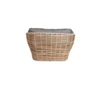 Billede af Cane-line Outdoor Basket Loungestol inkl. Hynder SH: 40 cm - Natural/Taupe