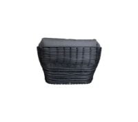 Billede af Cane-line Outdoor Basket Loungestol inkl. hynder SH: 40 cm - Graphite/Grey