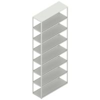 Billede af HAY New Order Comb. 701 - 8 Layers/W. Wall Safety Bracket 250,5x100cm - Light Grey