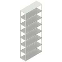 Billede af HAY New Order Comb. 701 - 8 Layers/W. Floor Safety Bracket 250,5x100cm - Light Grey