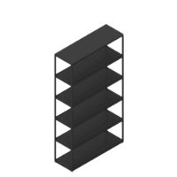 Billede af HAY New Order Comb. 501 - 6 Layers/W. Wall Safety Bracket 179,9x100cm - Charcoal