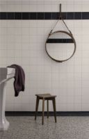 Billede af GUBI Adnet Wall Mirror Circular Ø: 58 cm - Tan leather