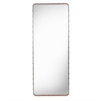 Billede af GUBI Adnet Wall Mirror Rectangular  70x180 cm -Tan leather
