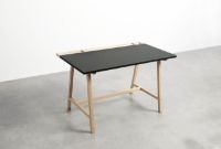 Billede af Andersen Furniture D1 Arbejdsbord 70x125 cm - Eg/Antracitgrå m. Sort Kant