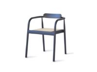 Billede af Please Wait To Be Seated Ahm Chair SH: 46,5 cm - Navy Blue/Cane 