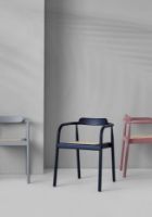 Billede af Please Wait To Be Seated Ahm Chair SH: 46,5 cm - Navy Blue/Cane 