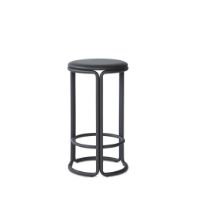 Billede af Please Wait to be Seated Hardie Counter Stool H: 64 cm - Black Leather / Black
