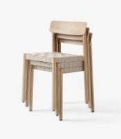 Billede af &Tradition TK1 Betty Chair SH: 47cm - Oak/Natural Linen 
