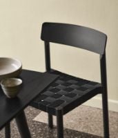 Billede af &Tradition TK1 Betty Chair SH: 47cm - Black/Black Linen