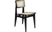 Billede af GUBI C Chair Dining SH: 43,5 cm - French Cane/Black Stained Oak
