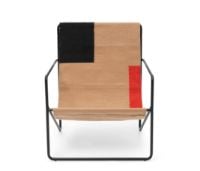 Billede af Ferm Living Desert Lounge Chair SH: 20 cm cm - Black/Block