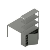Billede af HAY New Order Comb. 401 - Incl. 1 Table 1 Door/W. Wall Safety Bracket 179,9x100cm - Army