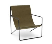 Billede af Ferm Living Desert Lounge Chair SH: 20 cm - Black/Olive