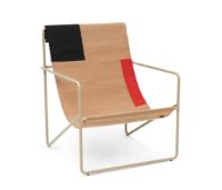 Billede af Ferm Living Desert Lounge Chair SH: 20 cm - Cashmere/Block