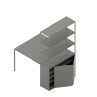 Billede af HAY New Order Comb. 401 - Incl. 1 Table 1 Door/W. Floor Safety Bracket 179,9x100cm - Army
