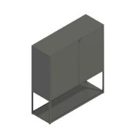 Billede af HAY New Order Comb. 201 - 3 Layers 1 Door/W. Wall Safety Bracket 109,3x100cm - Army