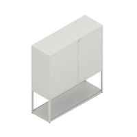 Billede af HAY New Order Comb. 201 - 3 Layers 1 Door/W. Wall Safety Bracket 109,3x100cm - Light Grey