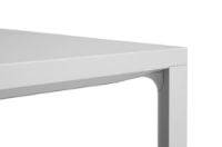 Billede af HAY New Order Table 100x200cm - Light Grey Powder Coated/Cloud Grey Linoleum
