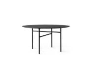 Billede af Audo Copenhagen Snaregade Dining Table Round Ø: 120 cm - Black Steel / Black Oak