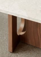 Billede af Audo Copenhagen Androgyne Lounge Table 120x45 cm - Dark Stained Oak / Kunis Brescia Marble  