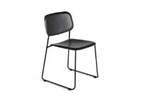 Billede af HAY Soft Edge P10 Sled Chair SH: 47,5 cm - Powder Coated Steel/Black