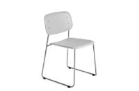 Billede af HAY Soft Edge P10 Sled Chair SH: 47,5 cm - Powder Coated Steel/Soft Grey