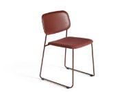 Billede af HAY Soft Edge P10 Sled Chair Upholstery m. Standard Gliders SH: 47,5 cm - Fall Red/Remix 662 