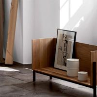 Billede af Kristina Dam Studio Stack Floor Shelf, Single 100x25cm - Olieret Eg/Valnød