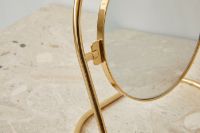 Billede af Audo Copenhagen Nimbus Table Mirror Ø: 18,2 cm - Polished Brass