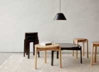 Billede af Audo Copenhagen Passage Lounge Table Ø: 90 cm - Dark Lacquered Oak 