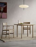 Billede af Brdr. Krüger ARV Dining Chair SH: 46 cm - White Waxed Oiled Oak / Weaved 