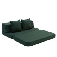 Billede af By KlipKlap KK 3 Fold Sofa XL Soft L: 210 cm - Deep Green/Light Green 