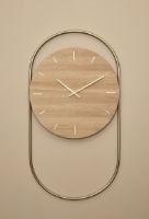 Billede af Andersen Furniture A-Wall Clock H: 76 cm - Eg/Messing