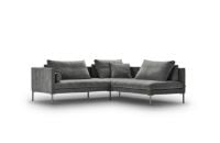 Billede af Juul 701 Hjørnesofa 230x220 cm - Amdal 180/Børstet Rustfrit Stål