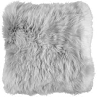 Billede af Natures Collection Cushion of New Zealand Sheepskin 50x50 cm - Light Grey 