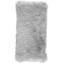 Billede af Natures Collection Cushion of New Zealand Sheepskin 28x56 cm - Light Grey 